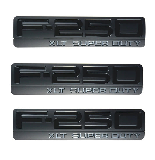 Fit for F250 XLT 2005-2007 Super Duty Emblem 3D Badge 3Pc Ornament