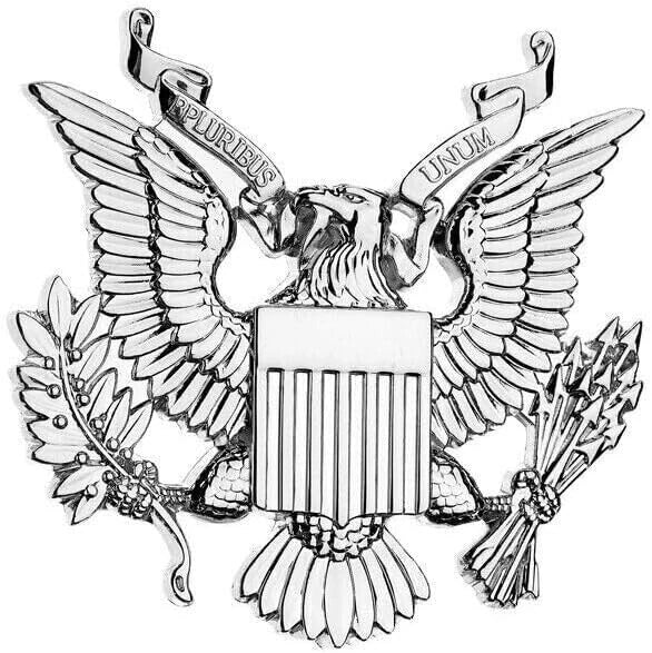 1x US Army Emblem US Military Army Badge US Army Decal Military Army (Silver)