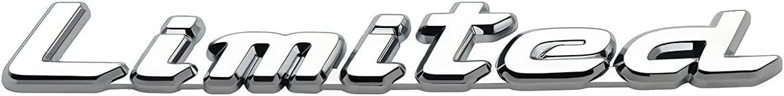 1x Limited Car Truck Side Rear Trunk Emblem Badge Decals Nameplate (Silver)