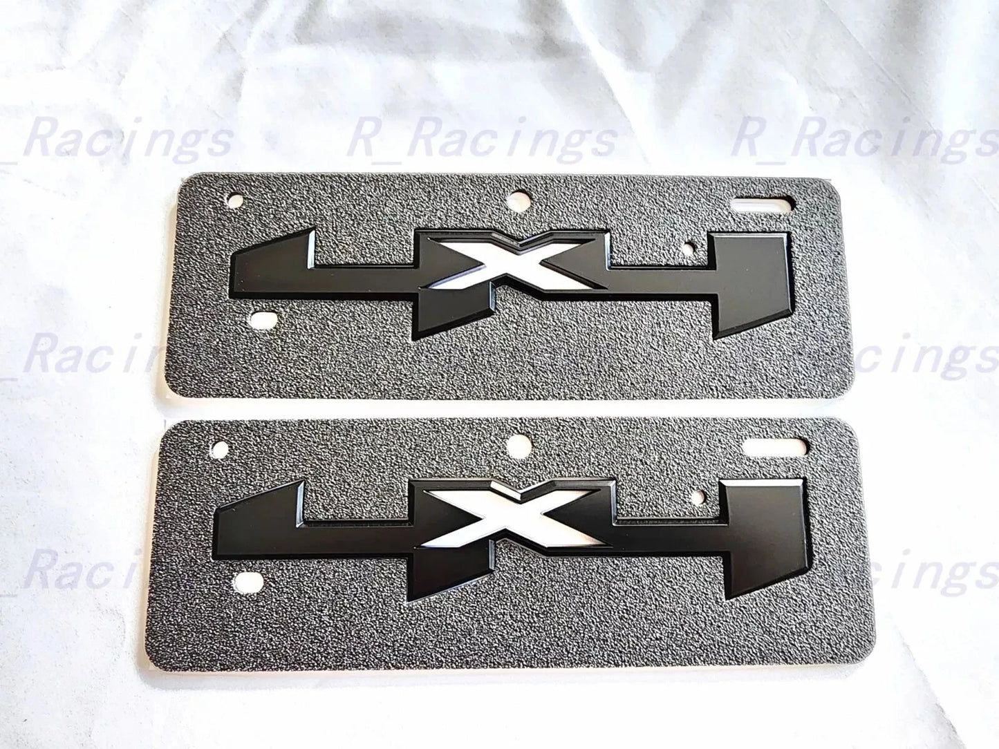 2PC 4X4 Emblems Fit for 2019-2024 Sierra 1500 2500HD 3500HD Matte Black