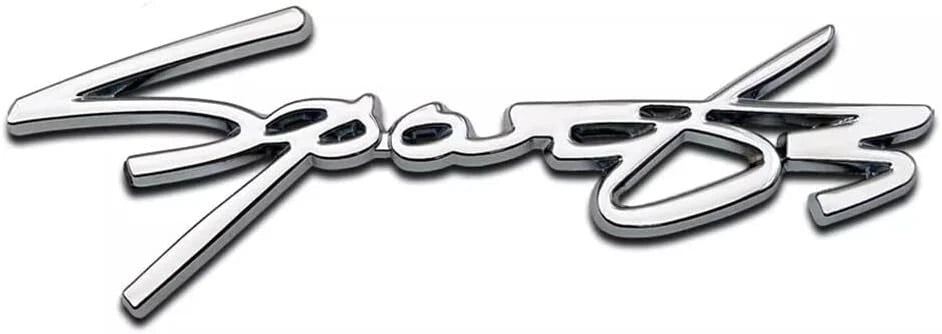 1x Metal Sport Emblem Letter Turbo Logo Auto SUV Badge Trunk Sticker (Silver)