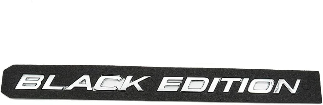 2pcs Black Edition Letters Emblem Badge for 2020-2021 Car Rear Decal Silver