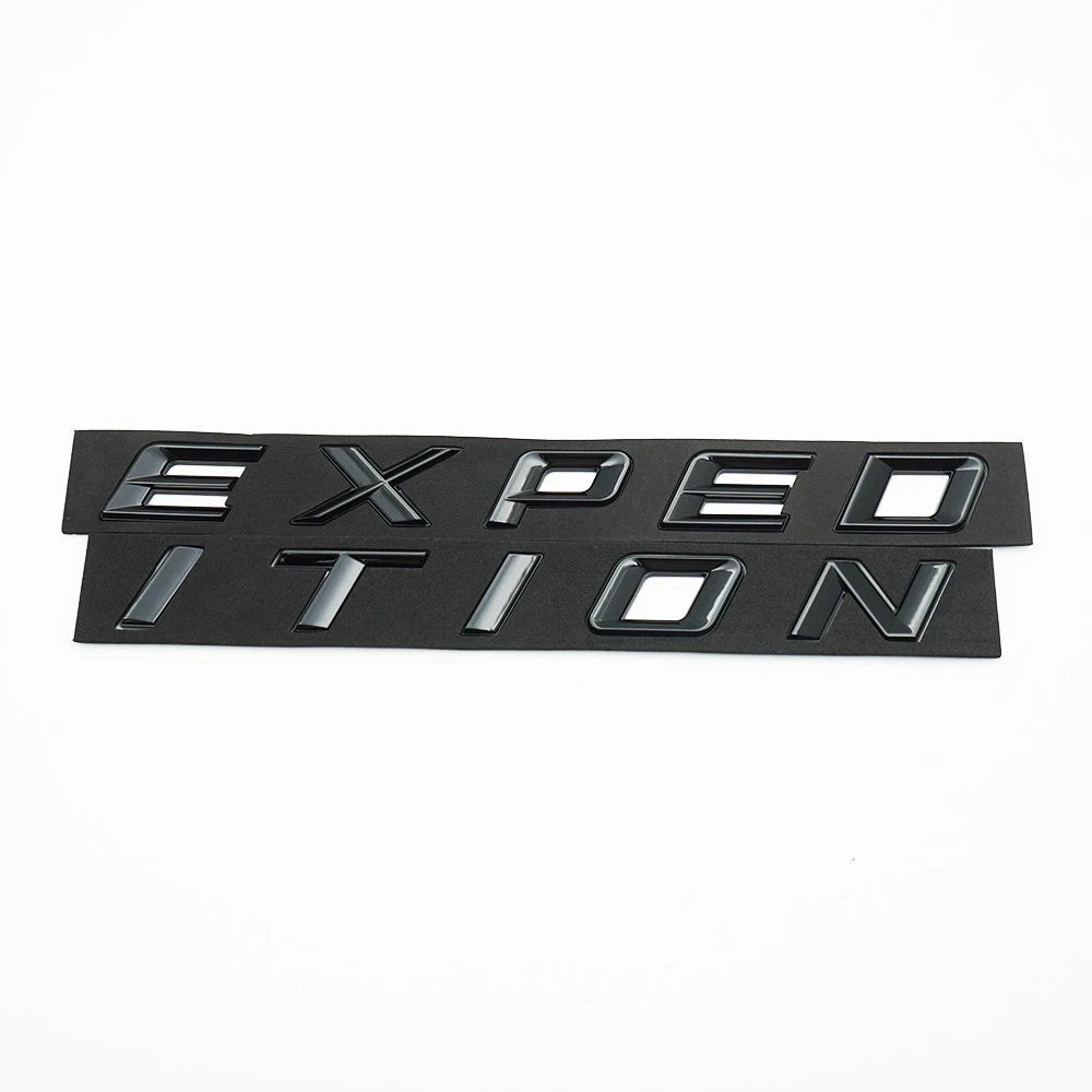 1Pc Matte Black Front Hood EXPEDITION Letters Emblem FIT 2018-2022 Expedition