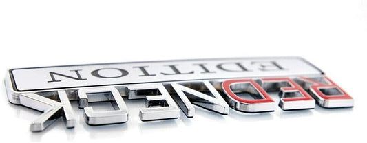 2pcs REDNECK EDITION CAR EMBLEM Chrome Badge 3D Sticker Decal (Silver/Red/black)