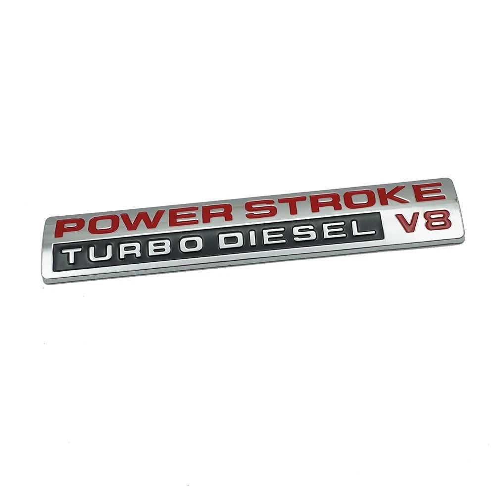 Fit for F250 Lariat 2005-2007 Super-Duty Emblems 3D V8 Badges Chrome 4Pc Kit