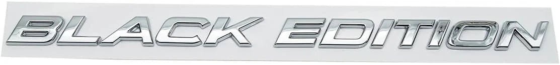 2pcs Black Edition Letters Emblem Badge for 2020-2021 Car Rear Decal Silver