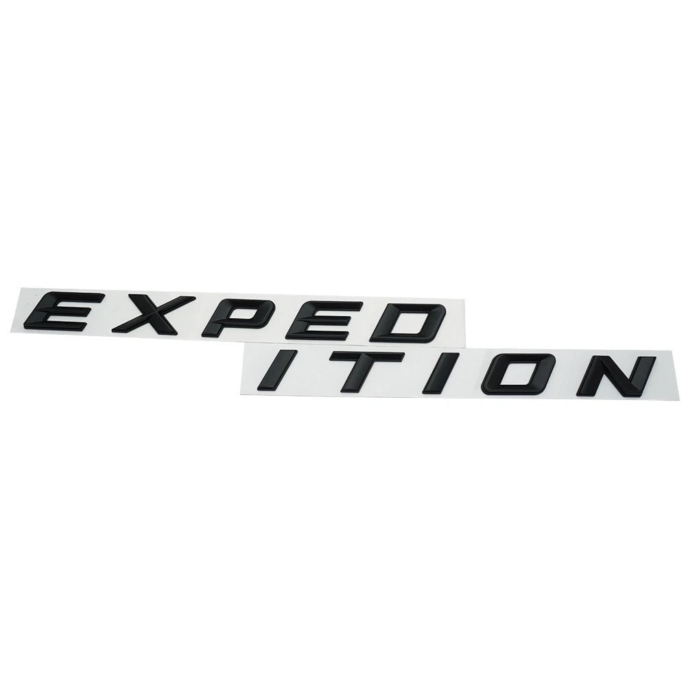 1Pc Matte Black Front Hood EXPEDITION Letters Emblem FIT 2018-2022 Expedition