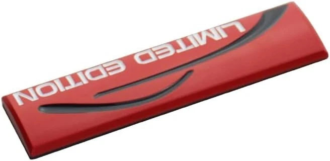 2Pc Metal Limited Edition Emblem Auto Premium Badge Trunk Fender Black Red