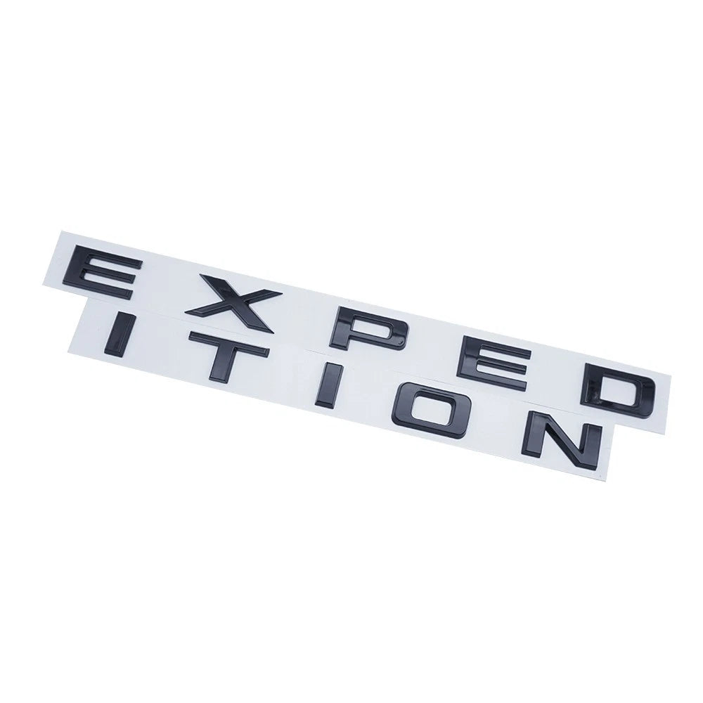 Gloss Black Front & Tailgate EXPEDITION Letters Emblem FIT 22-24 Expedition
