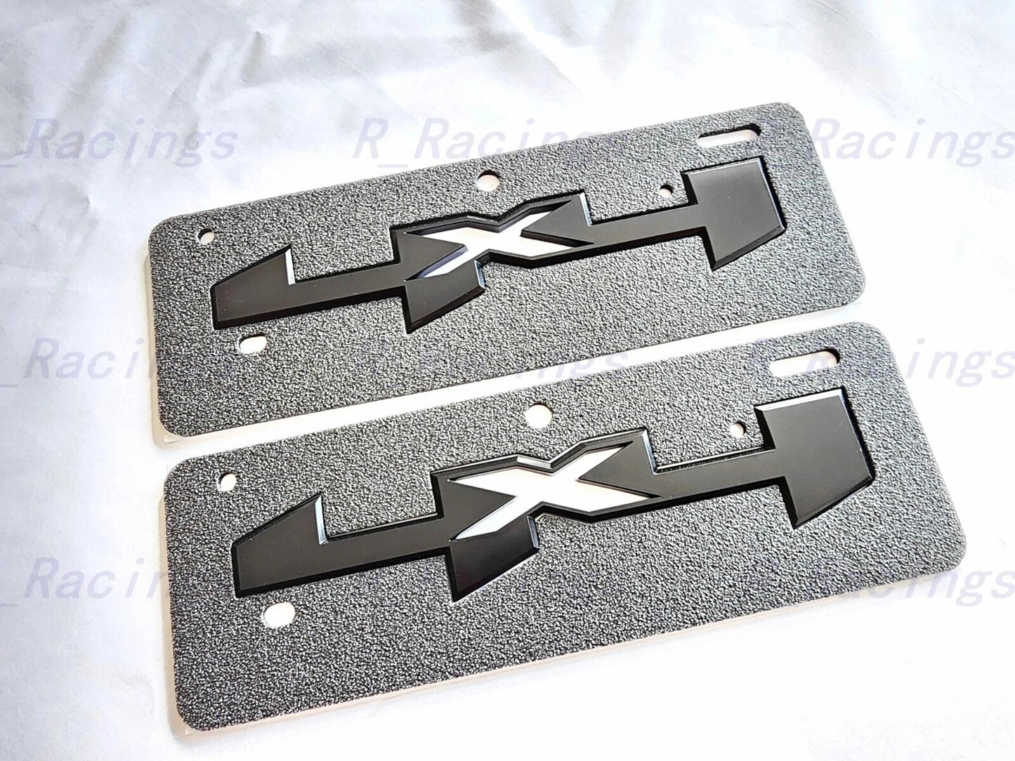 2PC 4X4 Emblems Fit for 2019-2024 Sierra 1500 2500HD 3500HD Matte Black