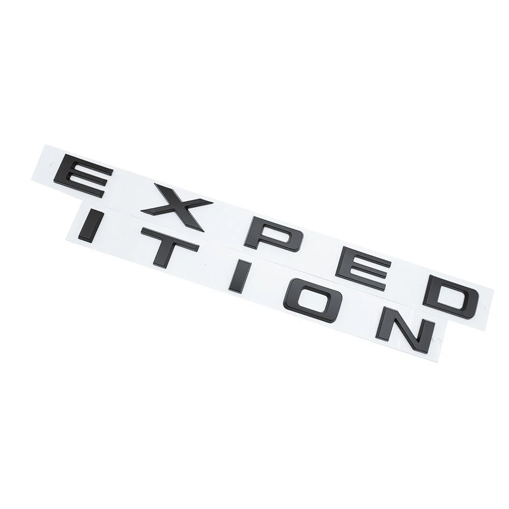 1Pc Matte Black Tailgate EXPEDITION Letters Emblem FIT 2022-2024 Expedition