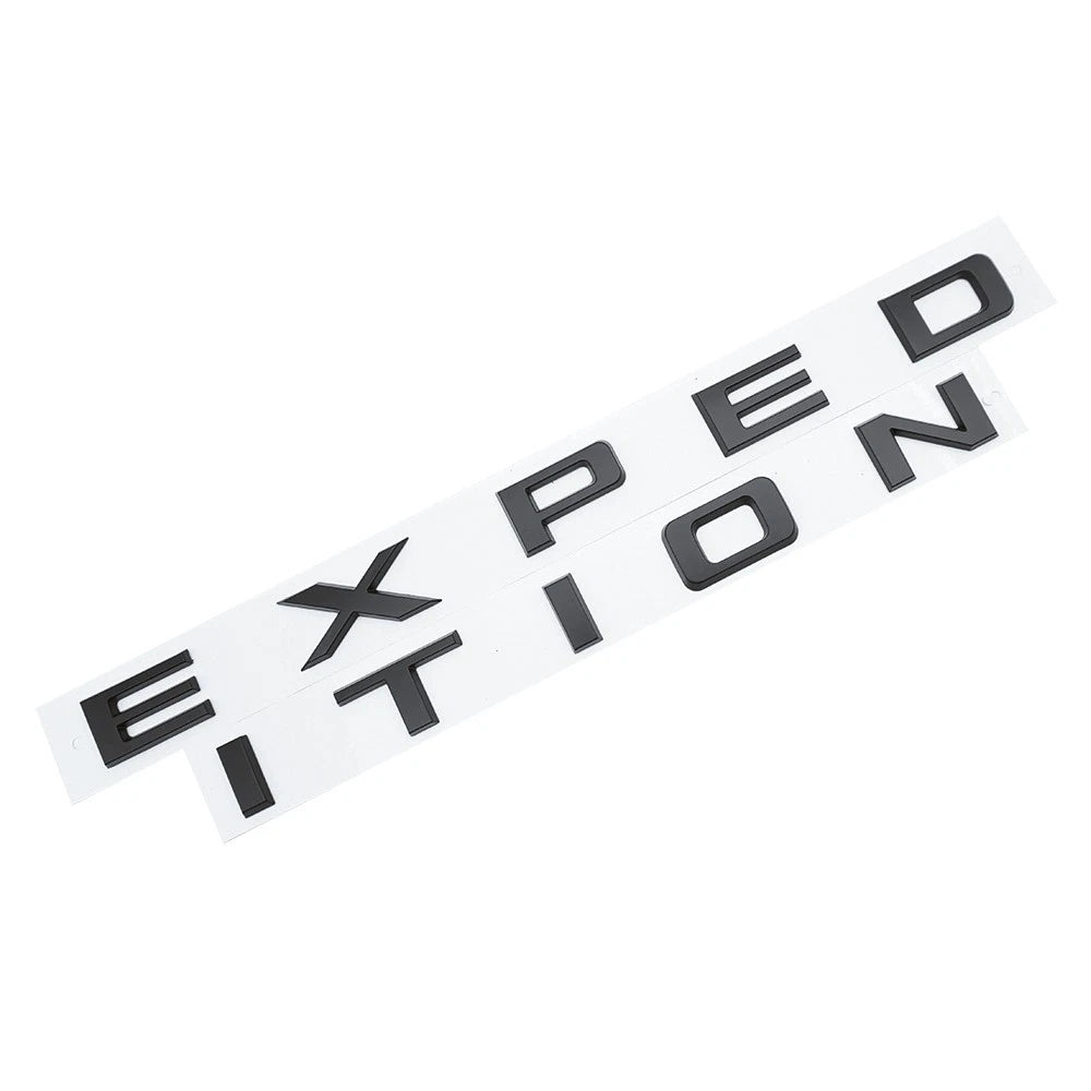 Matte Black Front & Tailgate EXPEDITION Letters Emblem FIT 22-24 Expedition
