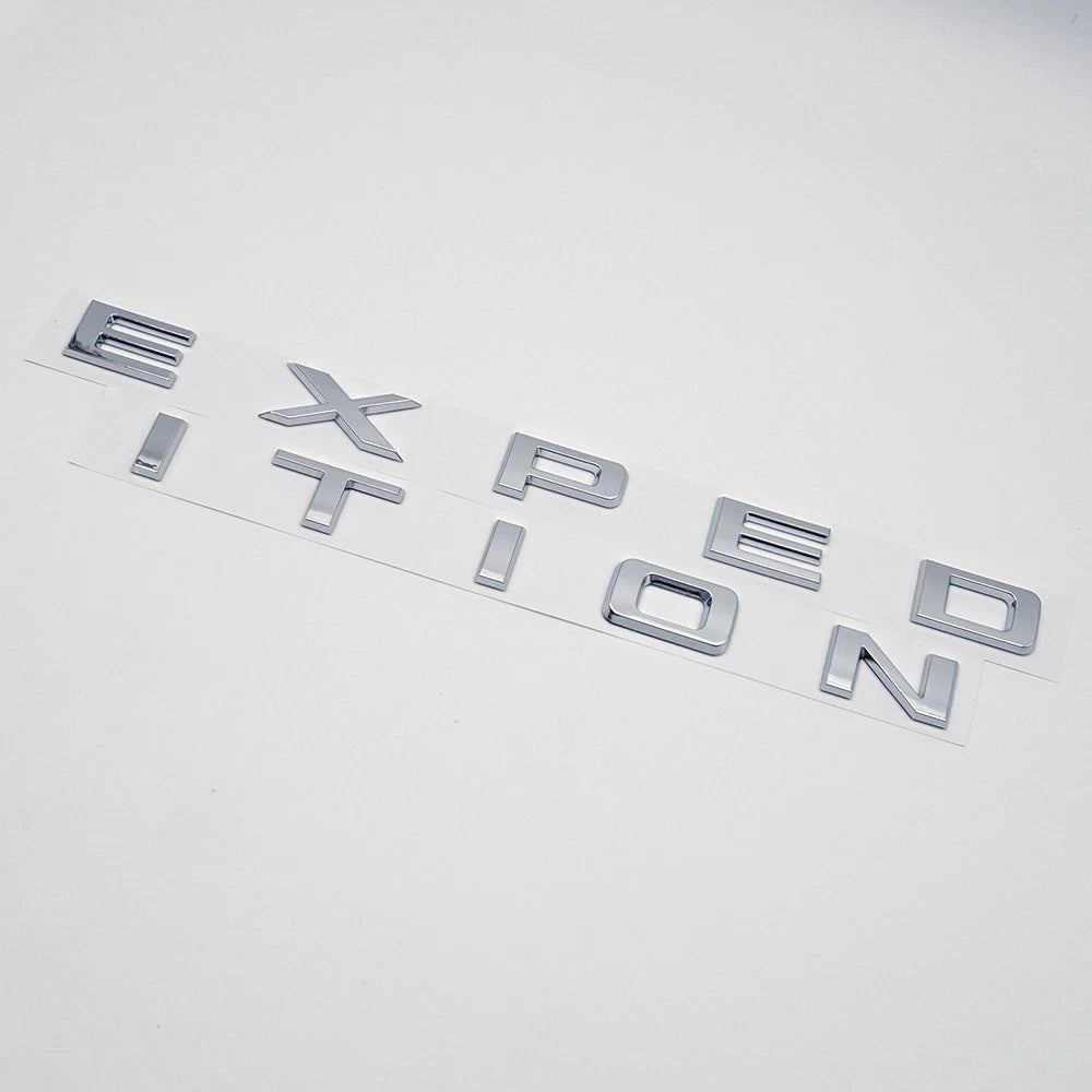 1Pc Chrome Tailgate EXPEDITION Letters Emblem FIT 2022-2024 Expedition