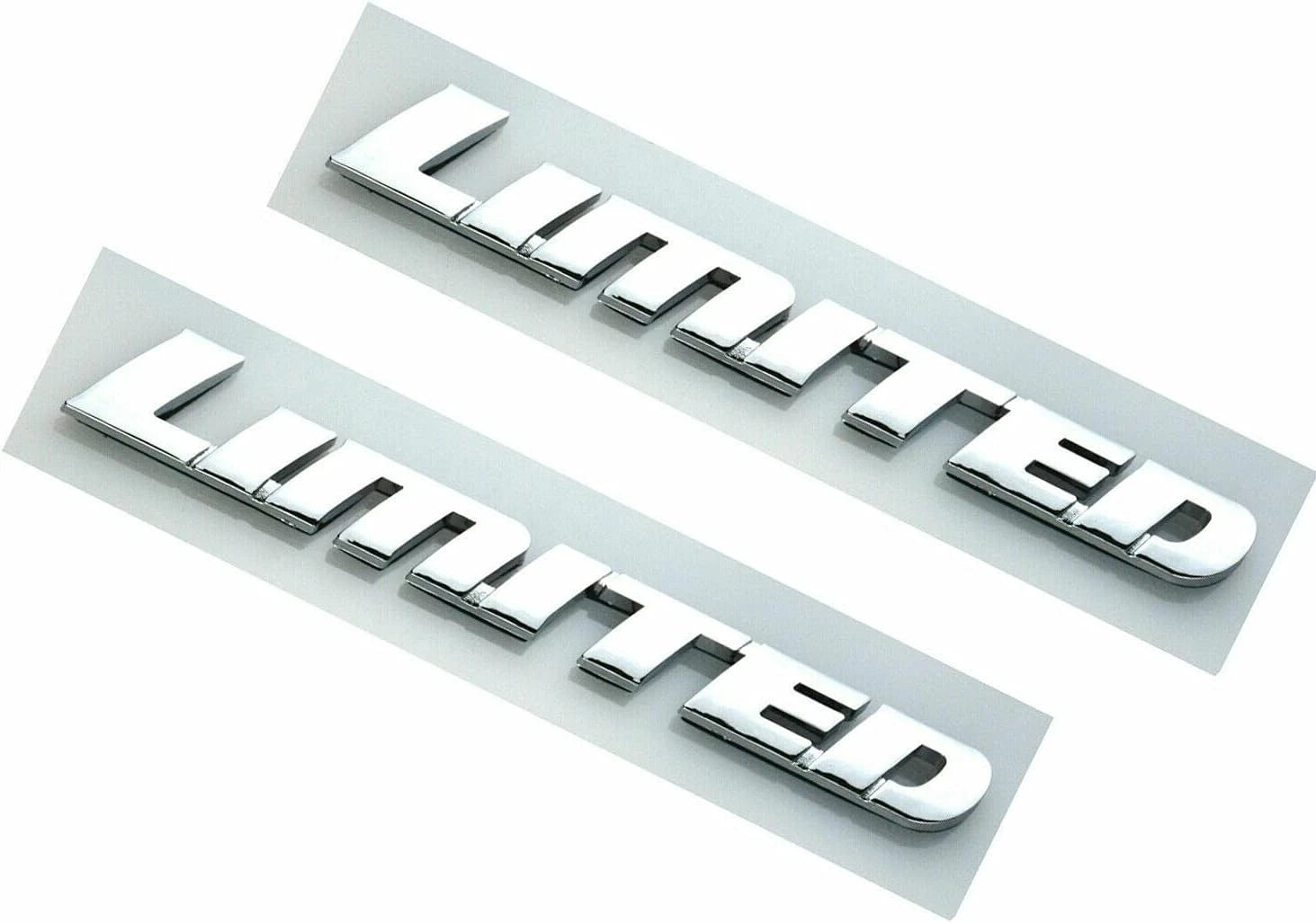 2pcs Limited Emblem Badge Plate Decal Fit for Universal Cars (Chrome)