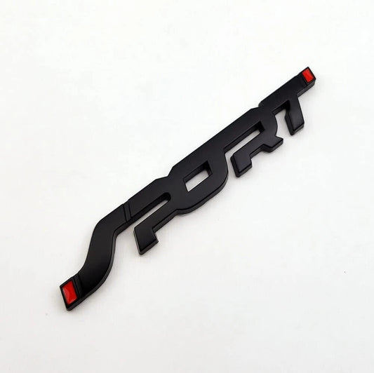 Pair Set Sport Logo Emblem Badge Sticker Car 3D Trunk Fender Accessories