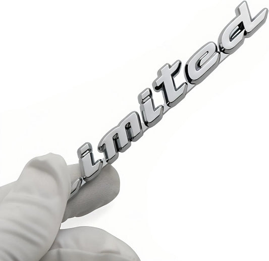 1x Limited Car Truck Side Rear Trunk Emblem Badge Decals Nameplate (Silver)