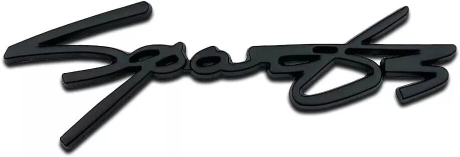 1x Metal Sport Emblem Letter Turbo Logo Auto SUV Badge Trunk Sticker (Black)
