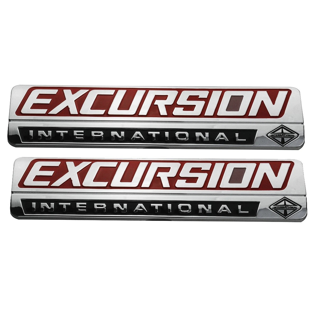 Chrome Red Front Fender Excursion International Emblem FIT 00-05 Excursion