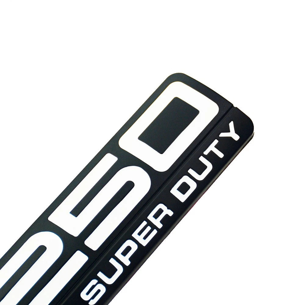 Fit for F250 Lariat 2005-2007 Super Duty Emblem 3D Badge WHITE BLACK 3pc