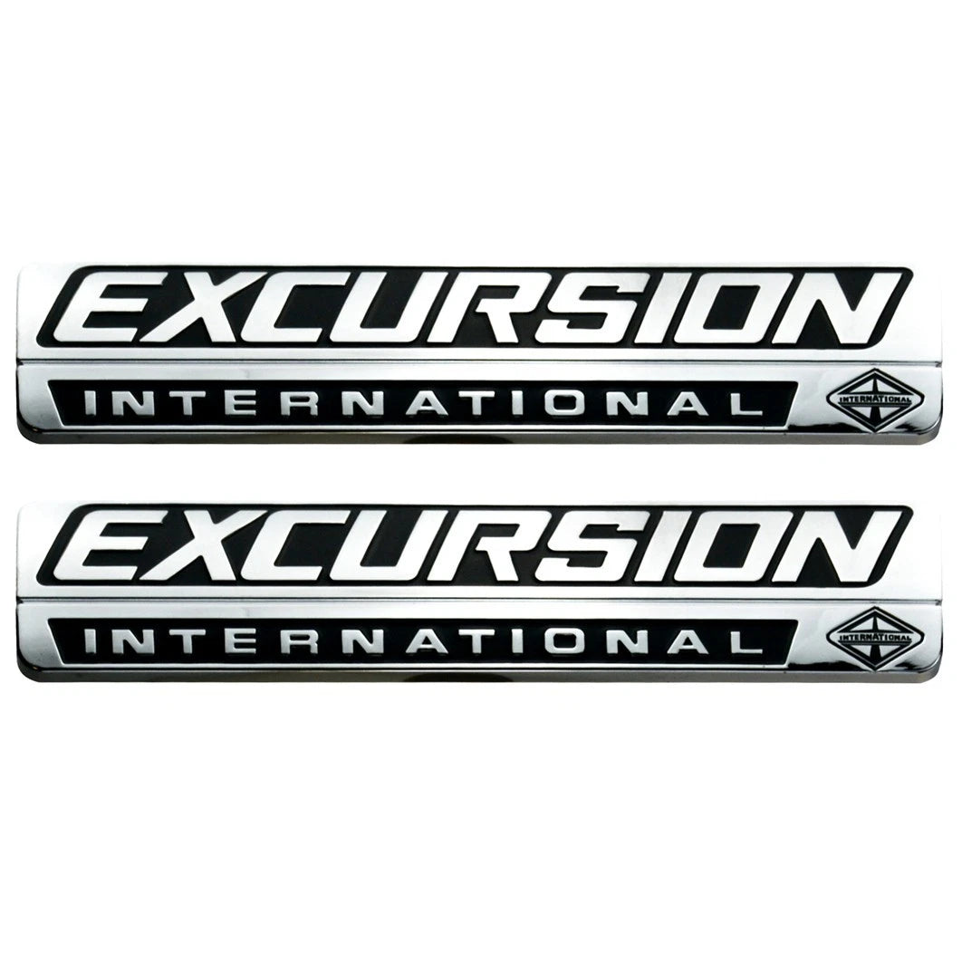 Chrome Black Front Fender Excursion International Emblem FIT 00-05 Excursion