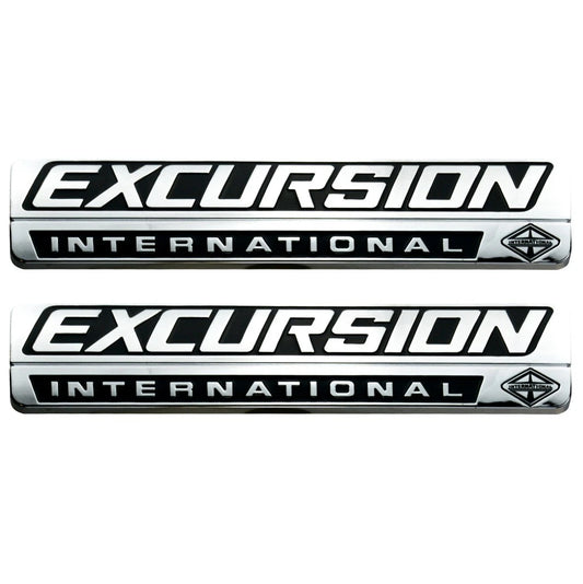 Chrome Black Front Fender Excursion International Emblem FIT 00-05 Excursion