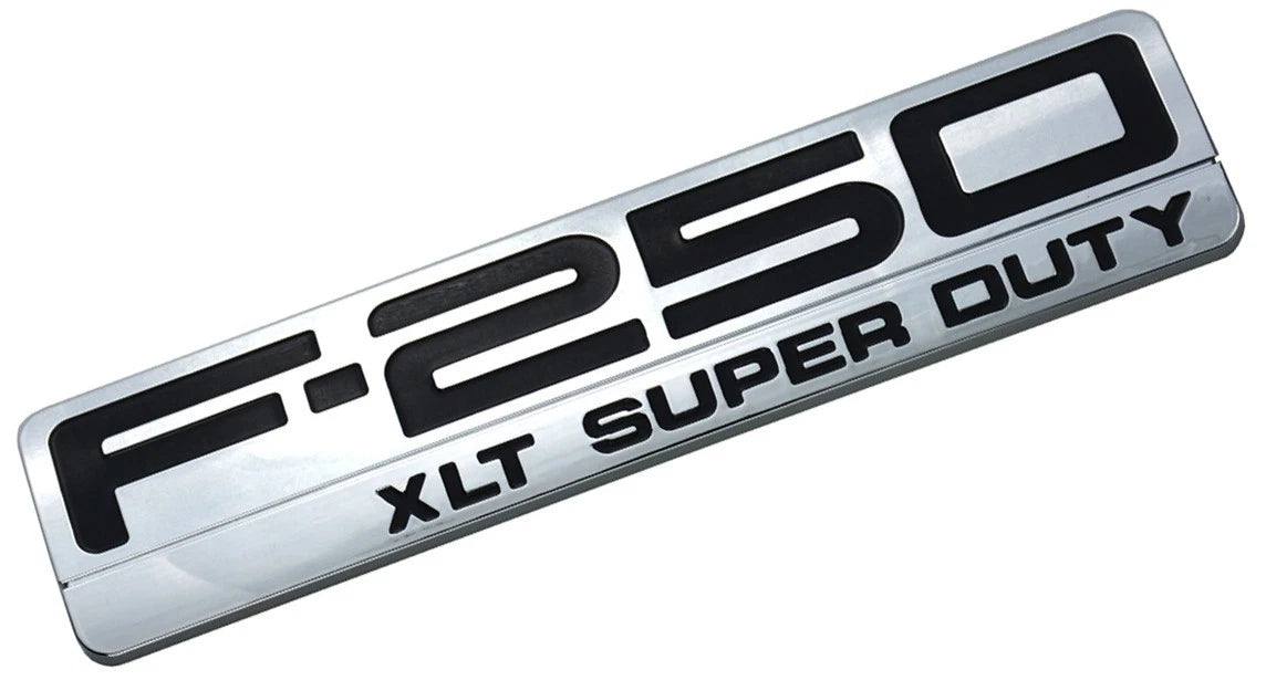 Fit for F250 XLT 2005-2007 Super Duty Emblem 3D Badge Ornament 1Pc