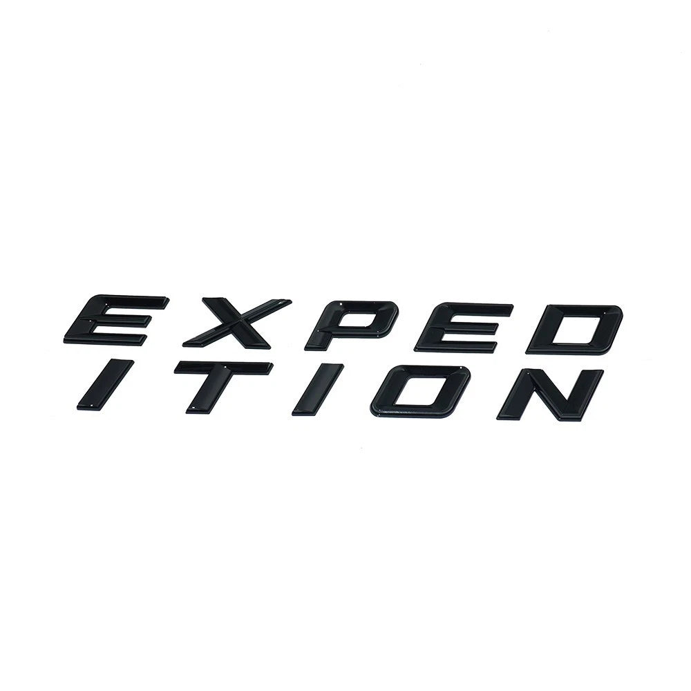 1Pc Gloss Black Front Hood EXPEDITION Letters Emblem FIT 2018-2022 Expedition