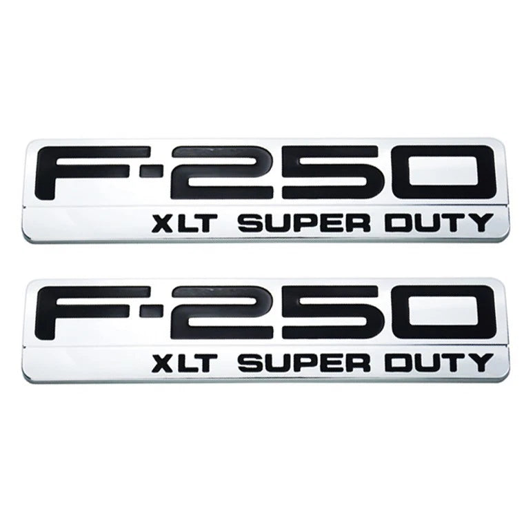 Fit for F250 XLT 2005-2007 Super Duty Emblem 3D Badge 2Pc Ornament