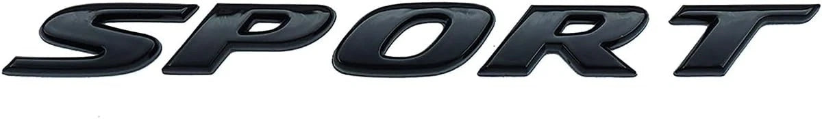 1PC Sport Rear Trunk Lid Letter Logo 3D Badge Emblem Nameplate (Gloss Black)