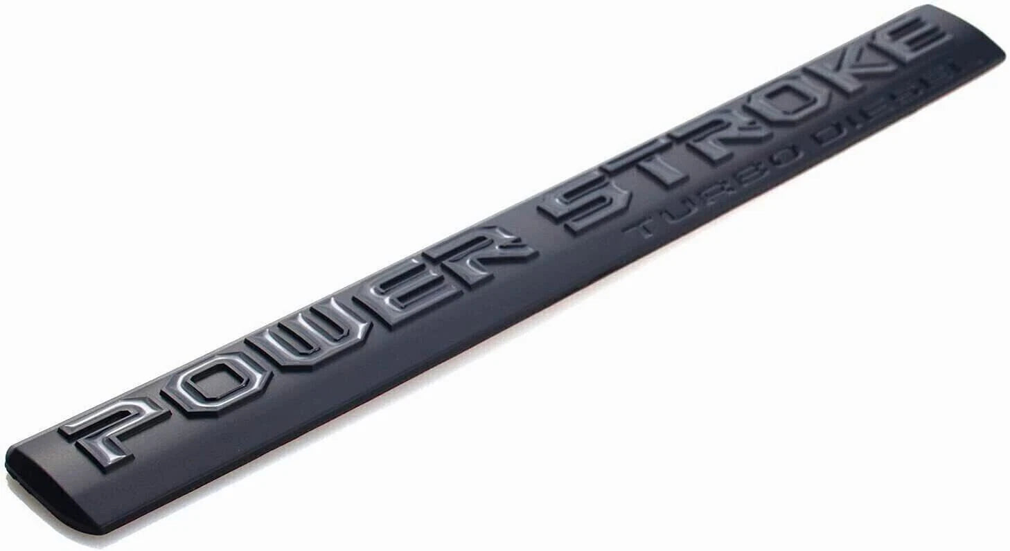4Pc Black Door 6.4L Turbo Diesel Emblem FIT F-Trucks Powerstroke Kit