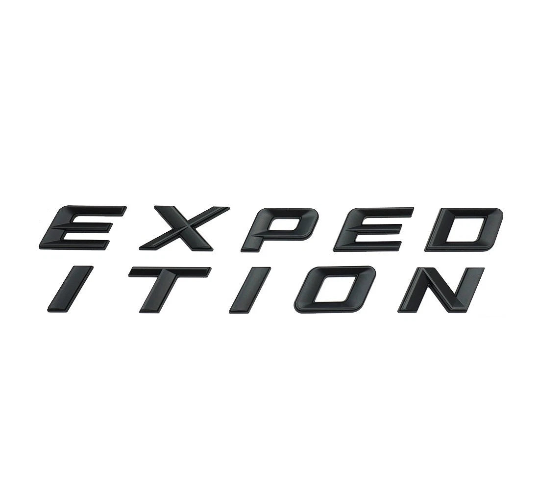 1Pc Matte Black Front Hood EXPEDITION Letters Emblem FIT 2018-2022 Expedition