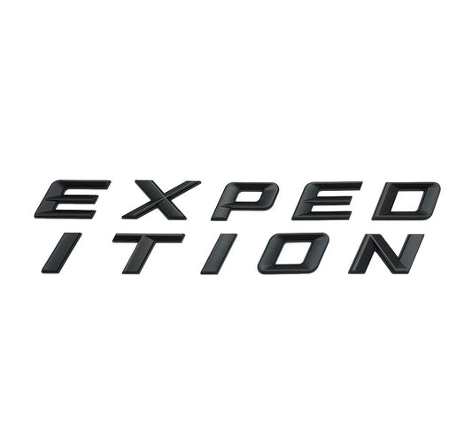 1Pc Matte Black Front Hood EXPEDITION Letters Emblem FIT 2018-2022 Expedition