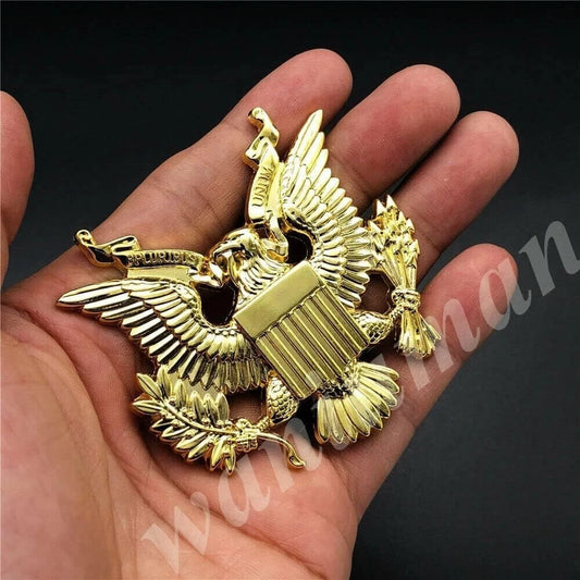 1x US Army Emblem US Military Army Badge US Army Decal Military Army (Gold)