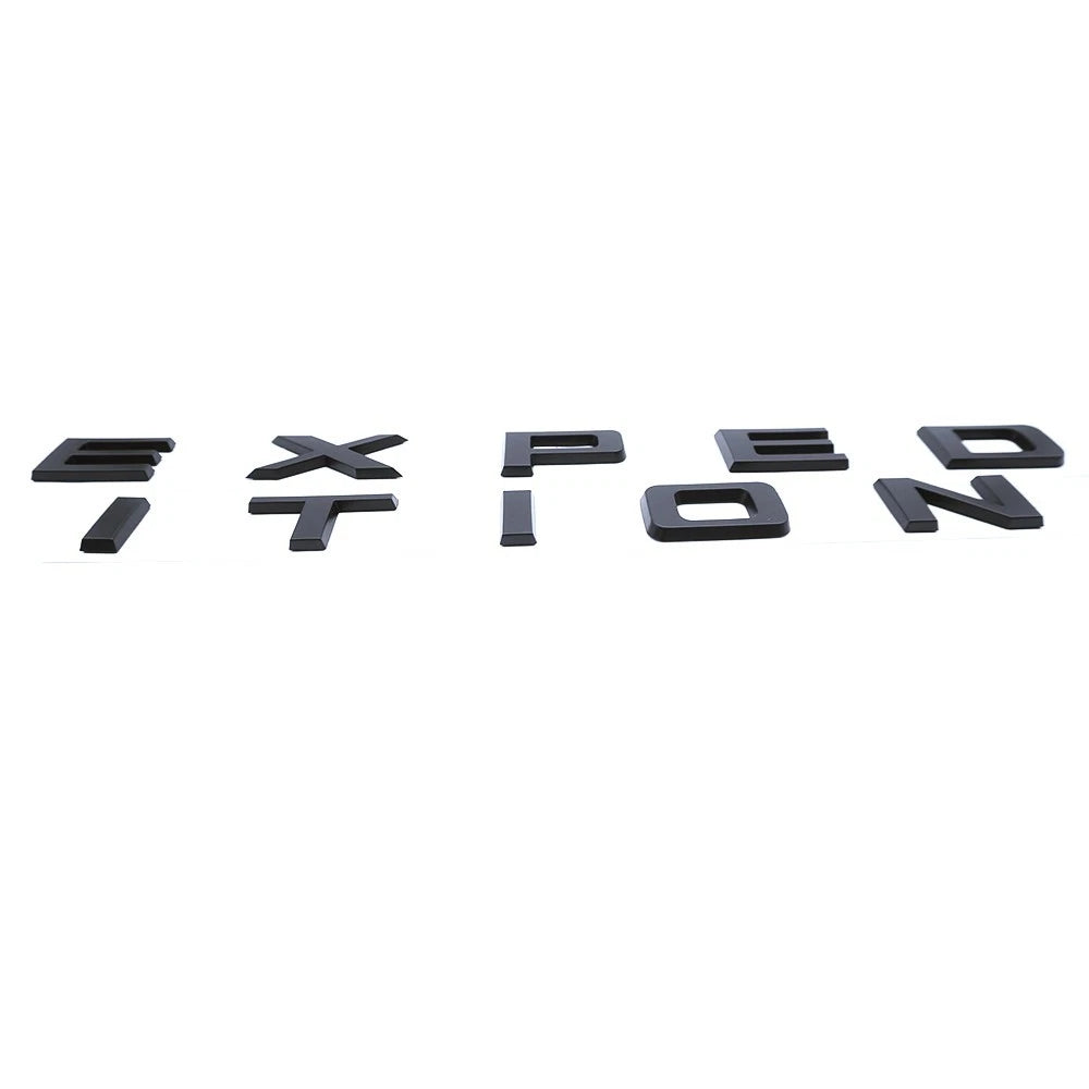 Matte Black Front & Tailgate EXPEDITION Letters Emblem FIT 22-24 Expedition