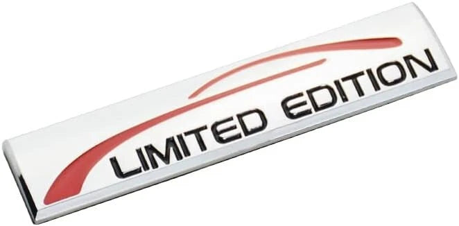 2Pc 3D Metal Limited Edition Logo Emblem Badge Auto Premium Badge Trunk Fender