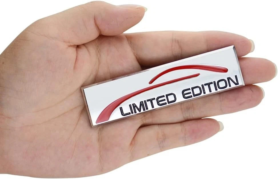 2Pc 3D Metal Limited Edition Logo Emblem Badge Auto Premium Badge Trunk Fender