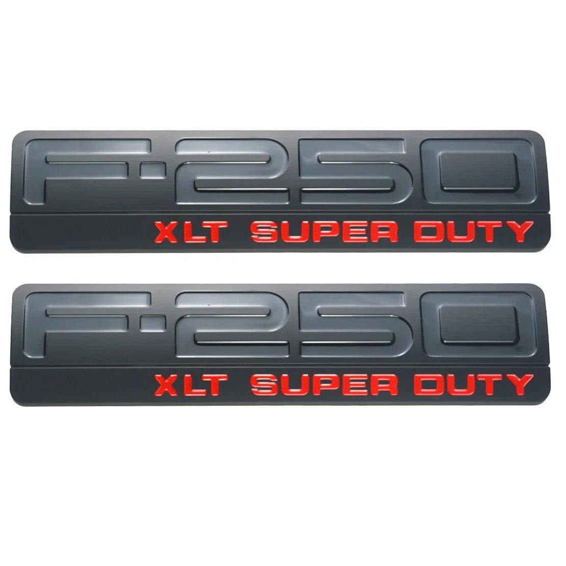 Fit for F250 XLT 2005-2007 Super Duty Emblem 3D Badge 2Pc Ornament