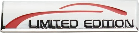 2Pc 3D Metal Limited Edition Logo Emblem Badge Auto Premium Badge Trunk Fender