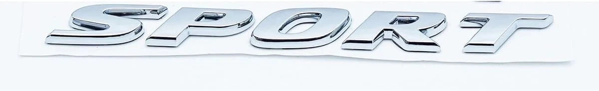 1PC Sport Rear Trunk Lid Letter Logo 3D Badge Emblem Nameplate (Silver)