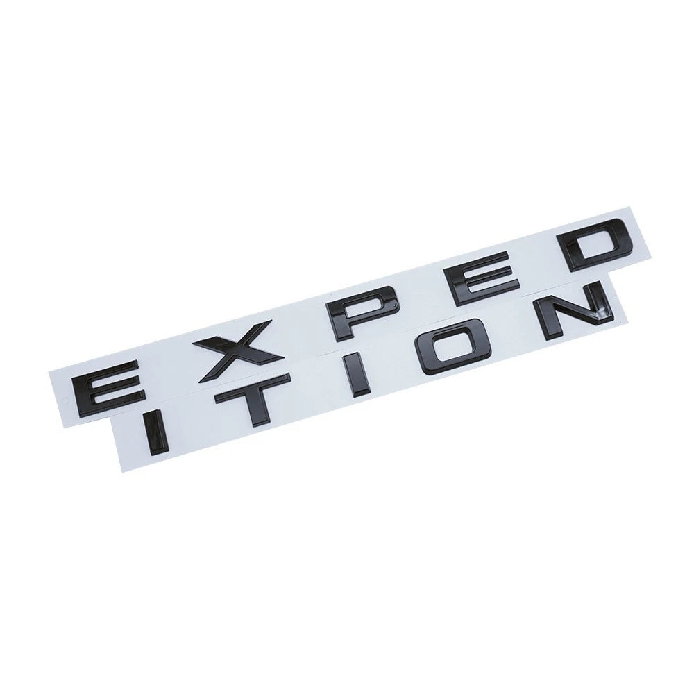 Gloss Black Front & Tailgate EXPEDITION Letters Emblem FIT 22-24 Expedition