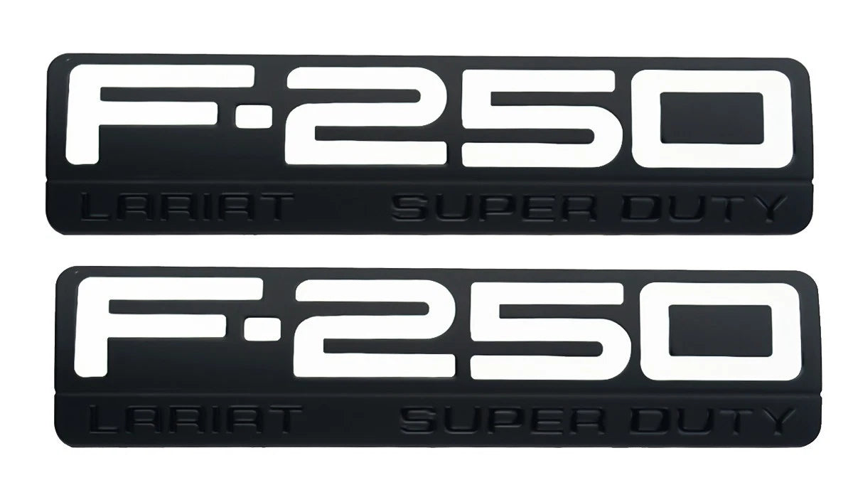 Fit for F250 Lariat 2005-2007 Super Duty Emblem 3D 2Pc Badge Ornament