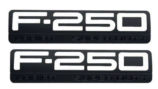 Fit for F250 Lariat 2005-2007 Super Duty Emblem 3D 2Pc Badge Ornament