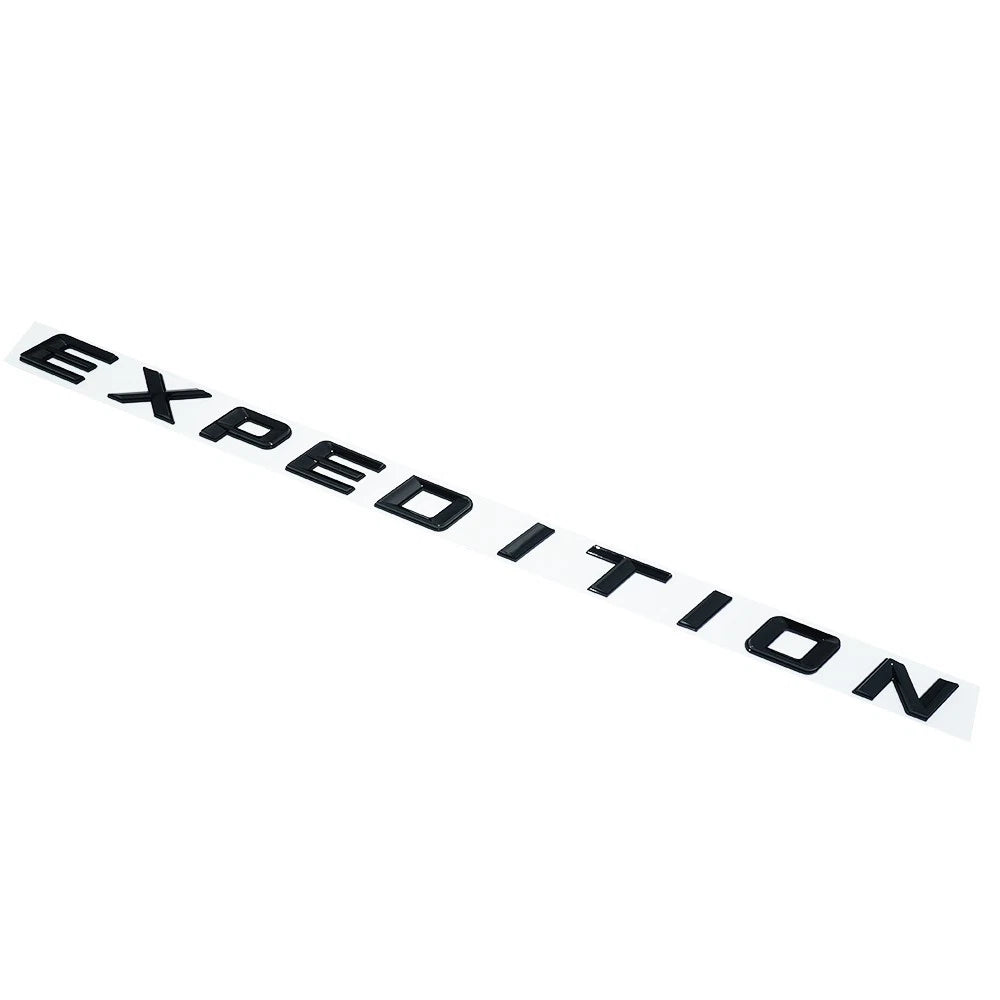 1Pc Gloss Black Front Hood EXPEDITION Letters Emblem FIT 2018-2022 Expedition