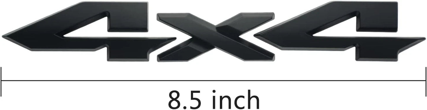 4 X 4 Plus Limited 3D Decal Emblem Sticker Fit for 2019-2021 (Matte Black)