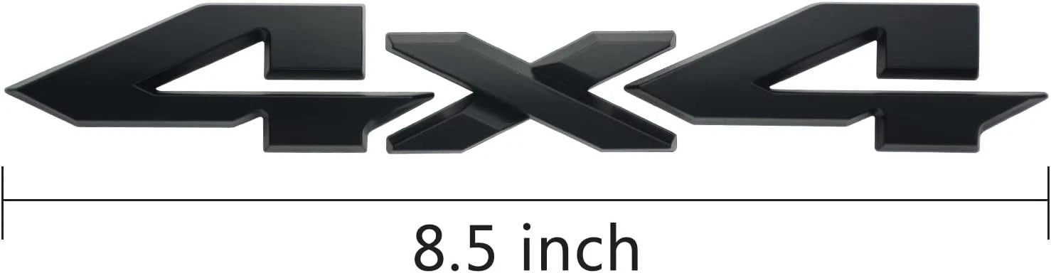 4 X 4 Plus Limited 3D Decal Emblem Sticker Fit for 2019-2021 (Matte Black)