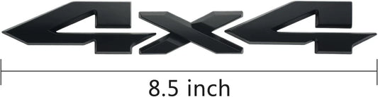 4 X 4 Plus Limited 3D Decal Emblem Sticker Fit for 2019-2021 (Matte Black)