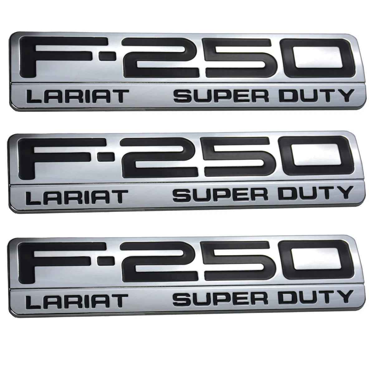 Fit for F250 Lariat 2005-2007 Super Duty Emblem 3D 3Pc Badge Ornament