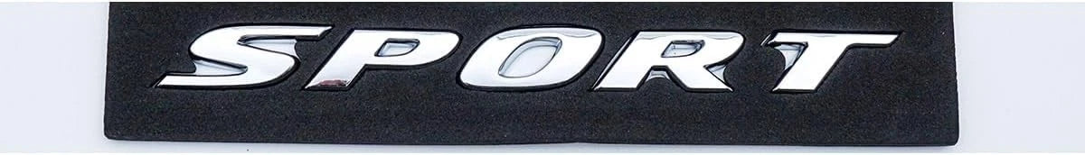 1PC Sport Rear Trunk Lid Letter Logo 3D Badge Emblem Nameplate (Silver)