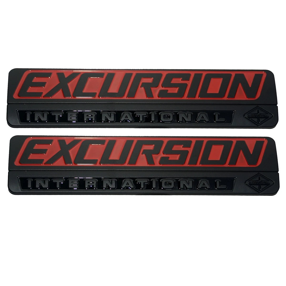 Black Red Front Fender Excursion International Emblem FIT 00-05 Excursion