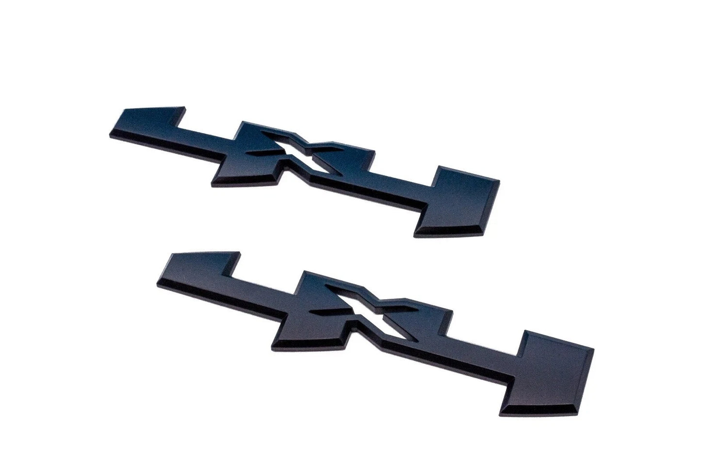 2PC 4X4 Overlay Emblems Fit for 19-24 Sierra 1500 2500HD 3500HD Matte Black